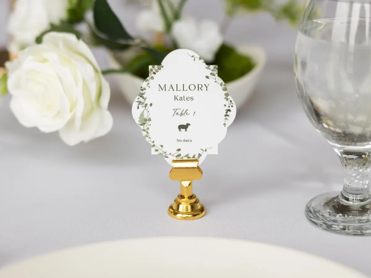 Crest Place Cards