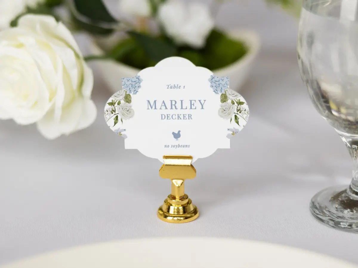 Crest Place Cards