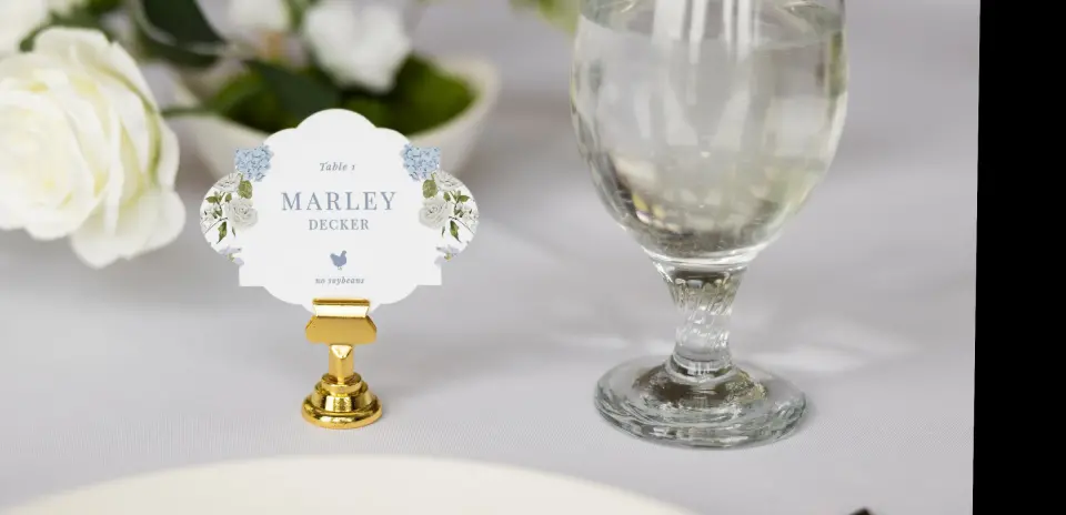 Crest Place Cards
