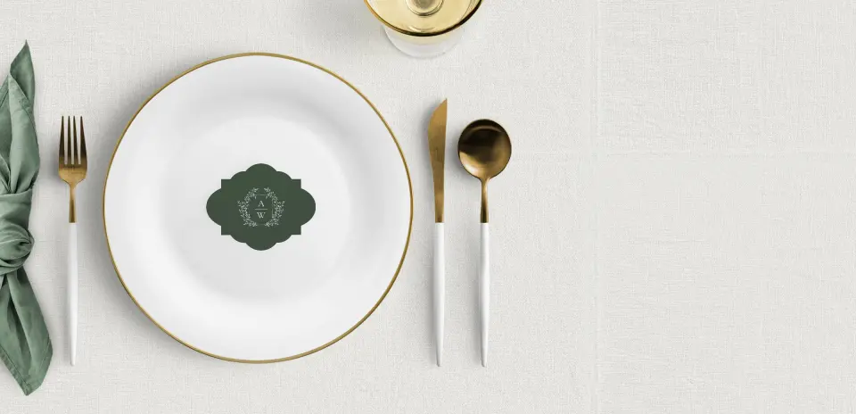 Crest Place Cards