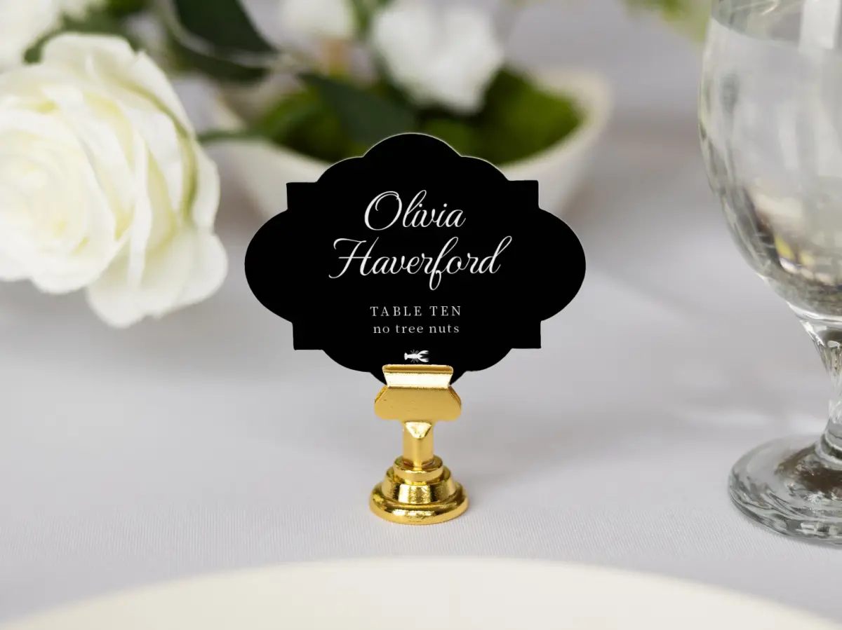 Crest Place Cards