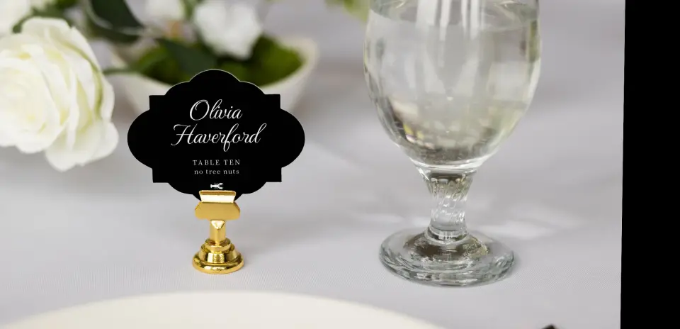 Crest Place Cards