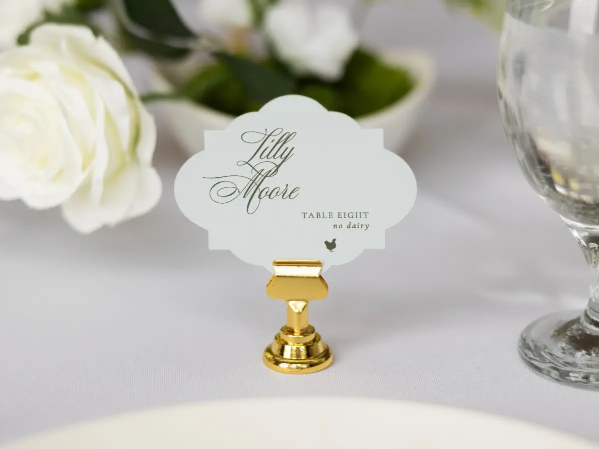Crest Place Cards