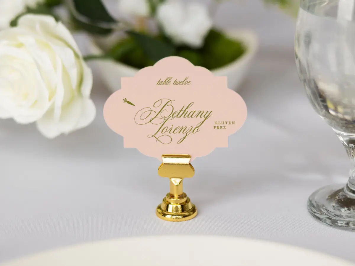 Crest Place Cards