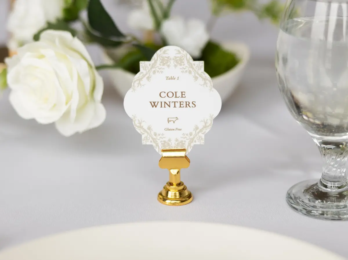 Crest Place Cards