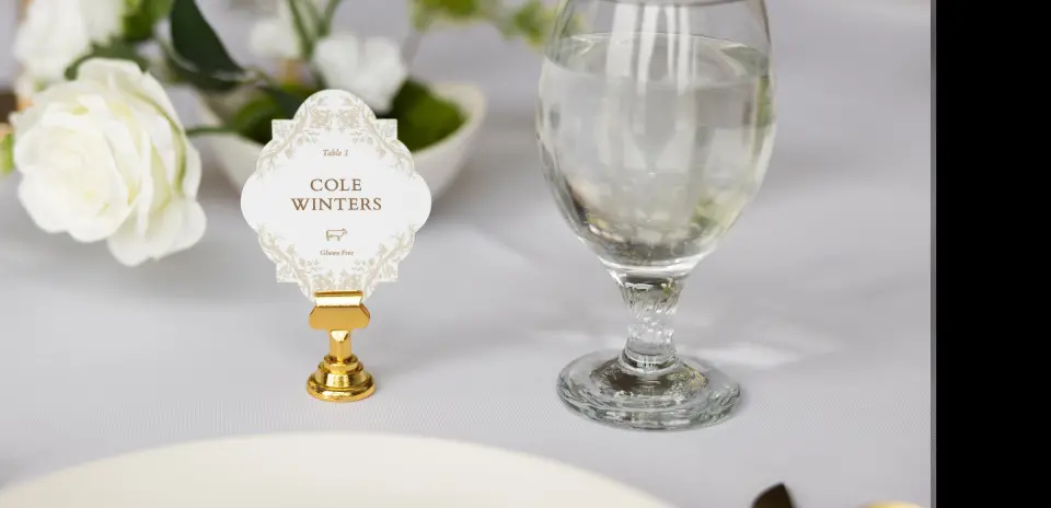Crest Place Cards