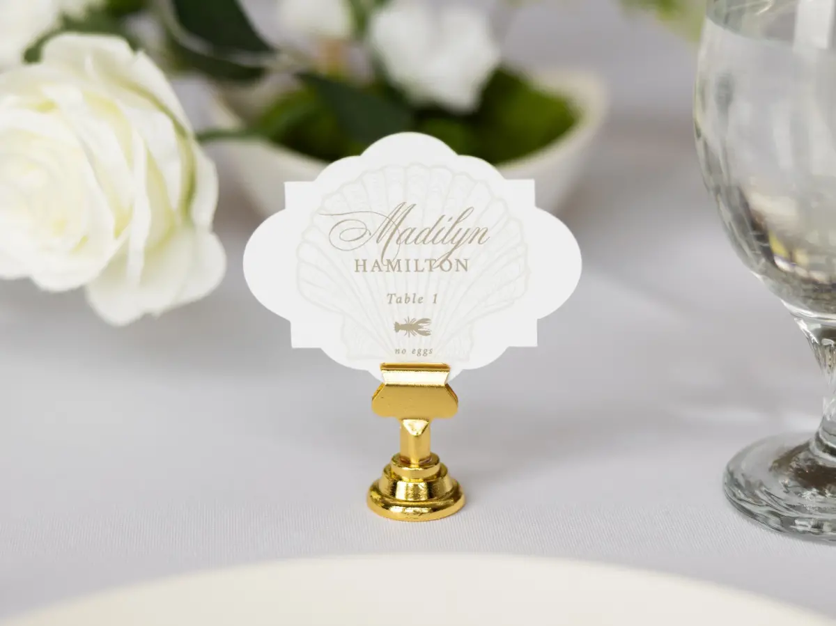 Crest Place Cards