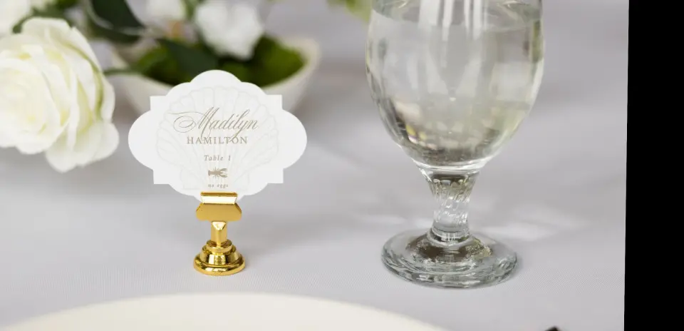 Crest Place Cards