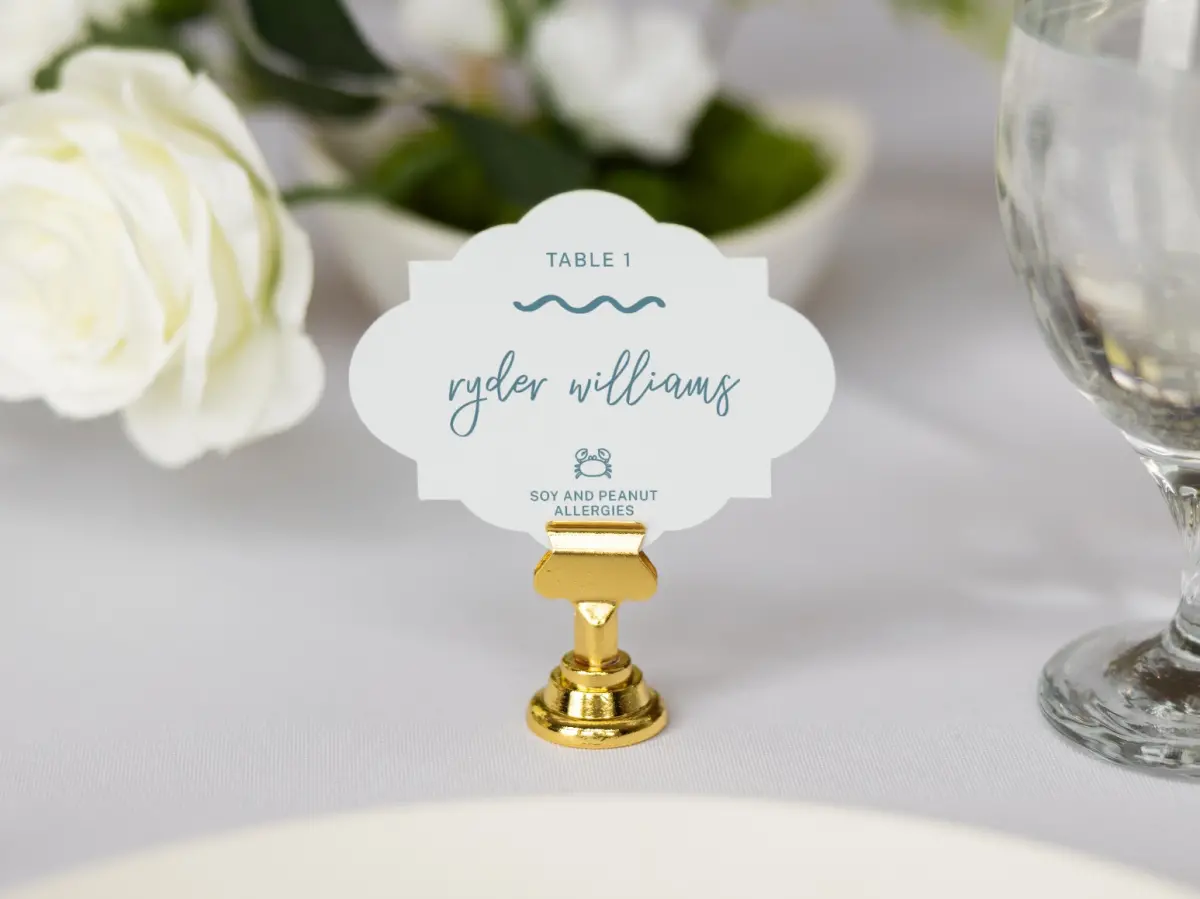 Crest Place Cards