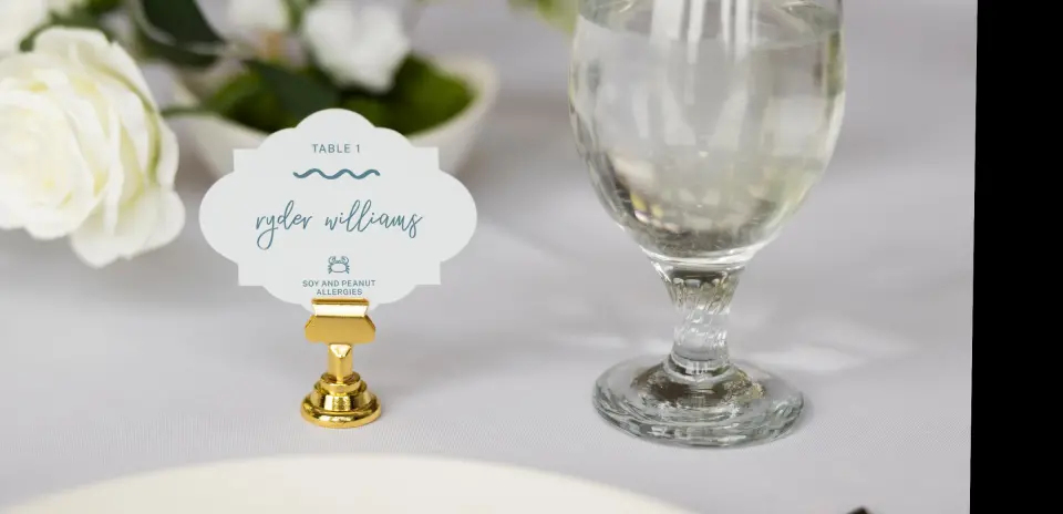 Crest Place Cards
