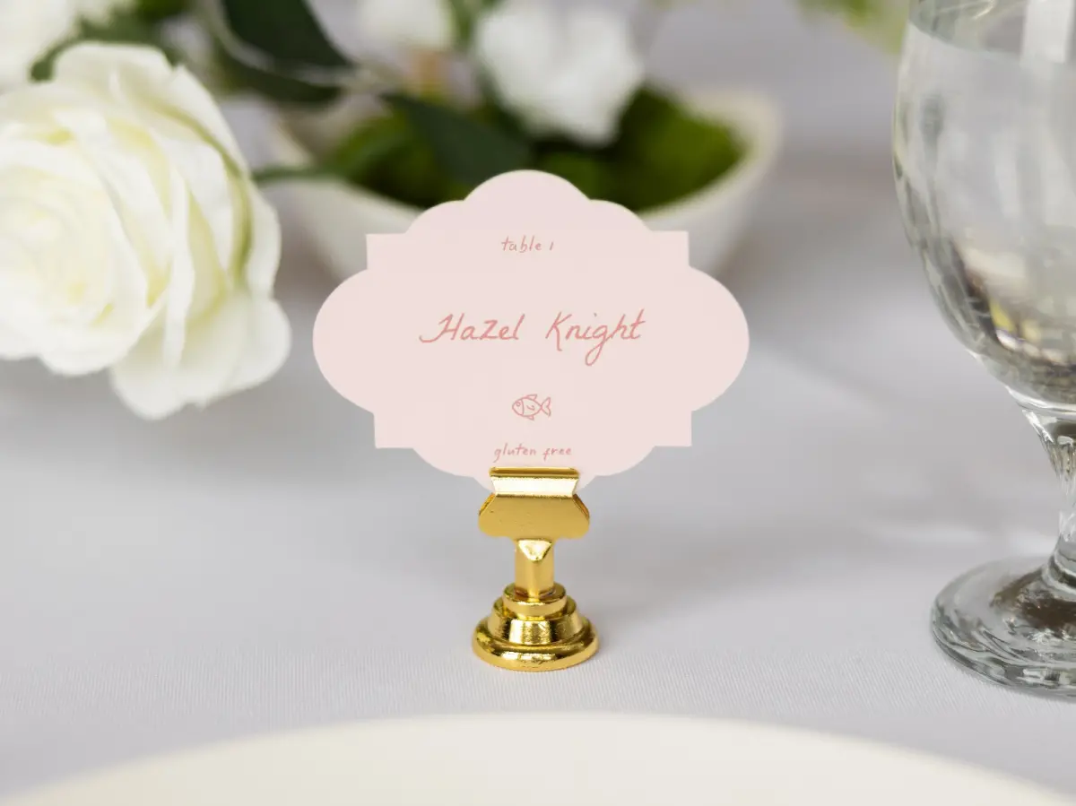 Crest Place Cards