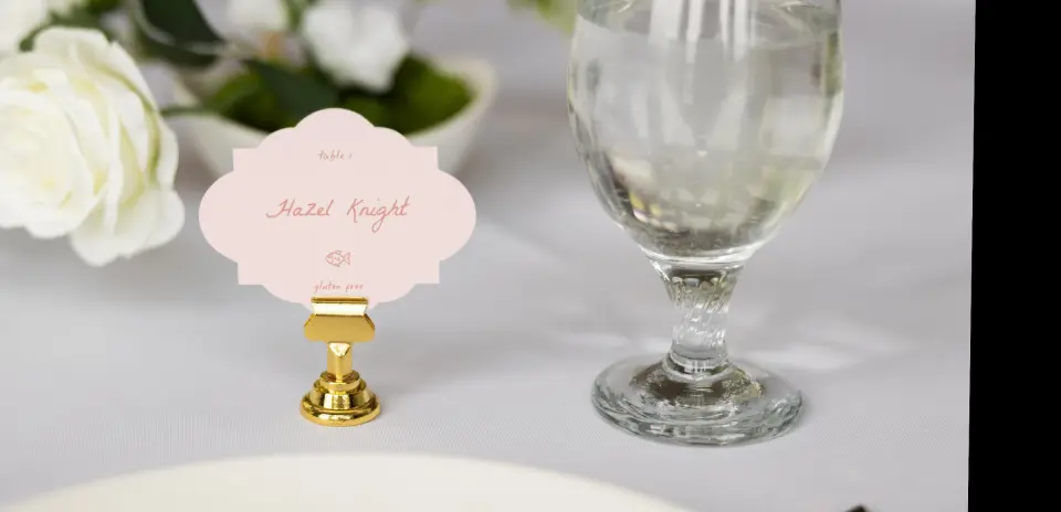 Crest Place Cards