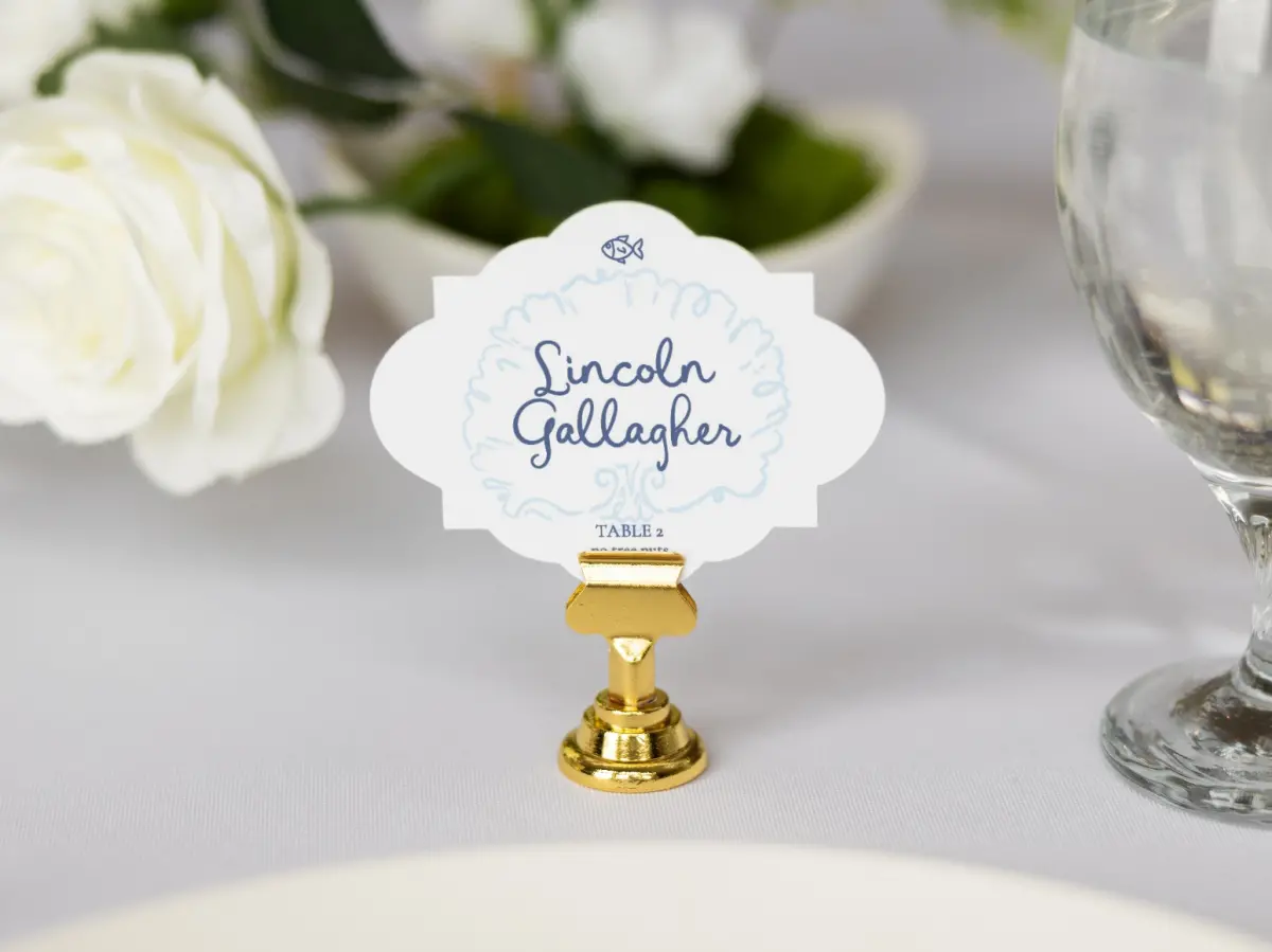 Crest Place Cards