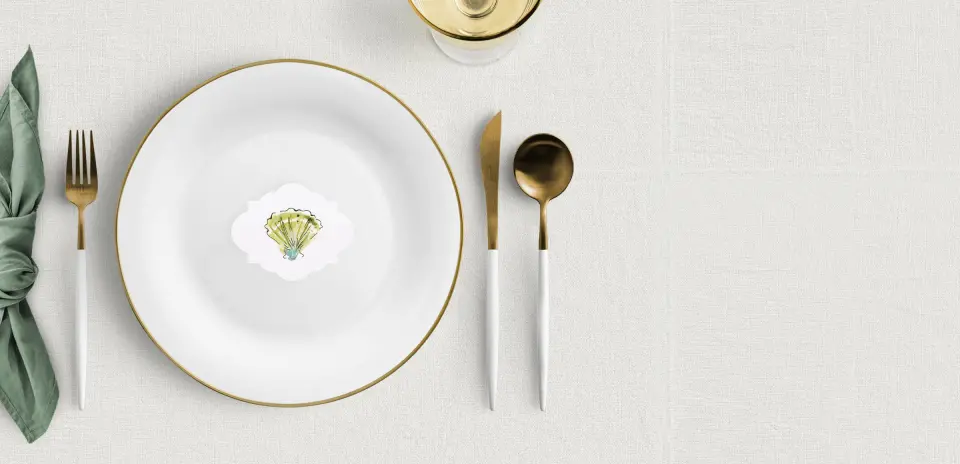 Crest Place Cards