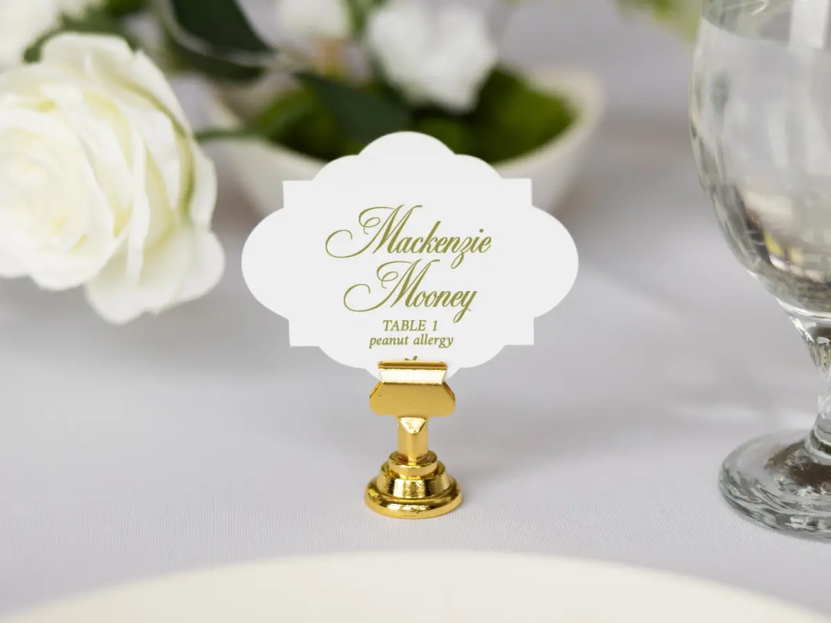 Crest Place Cards