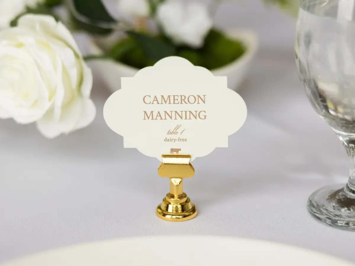 Crest Place Cards