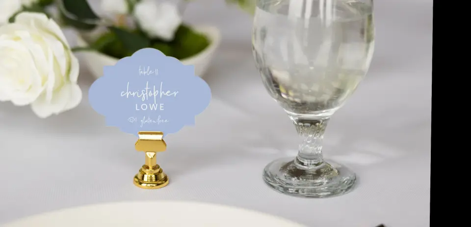 Crest Place Cards