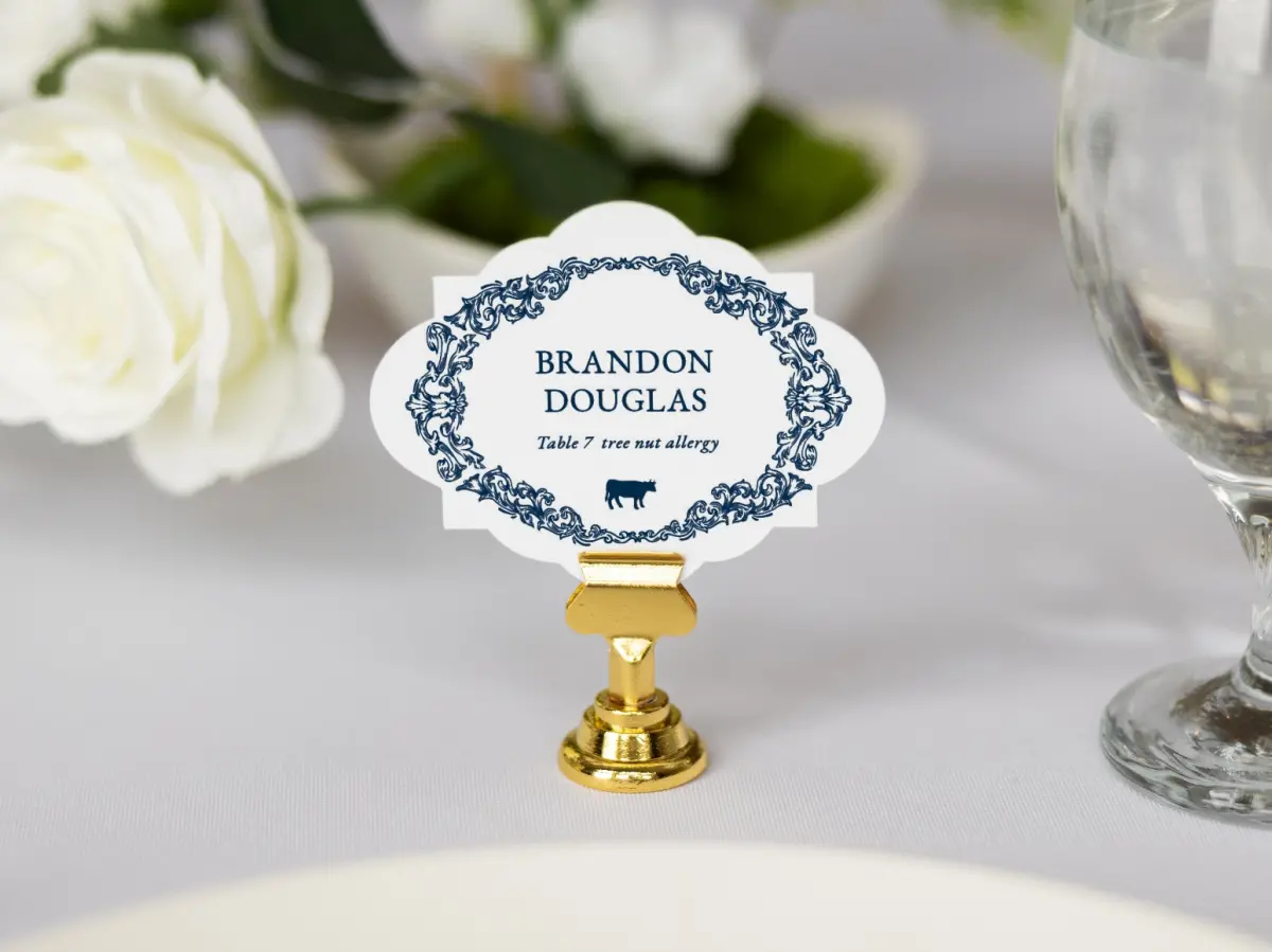 Crest Place Cards