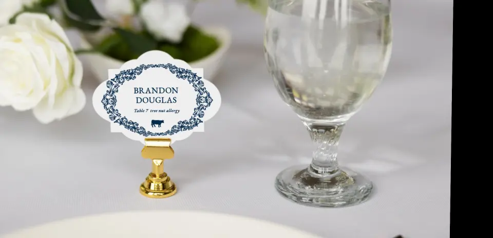 Crest Place Cards