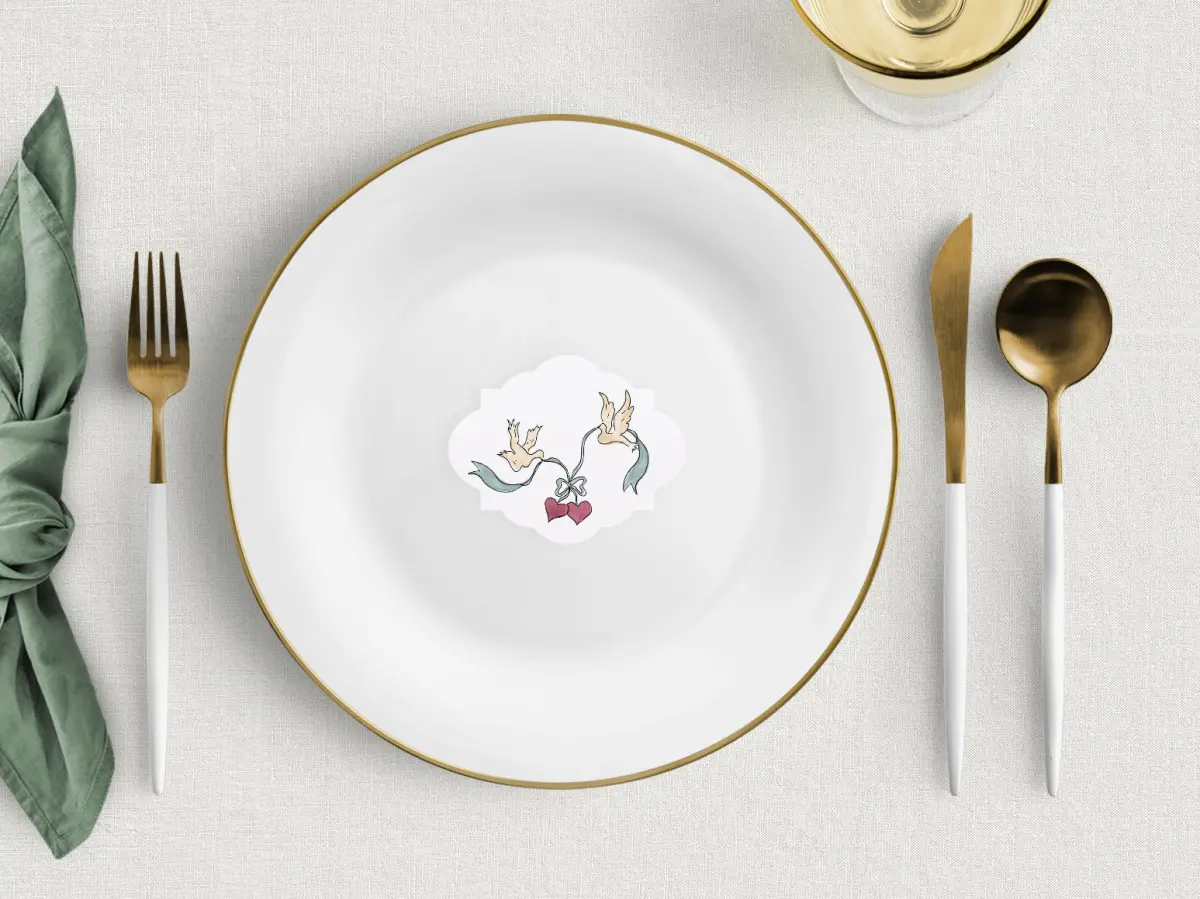 Crest Place Cards