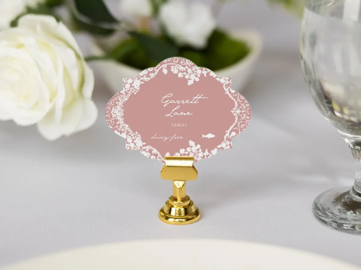 Crest Place Cards