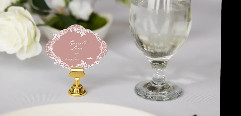 Crest Place Cards