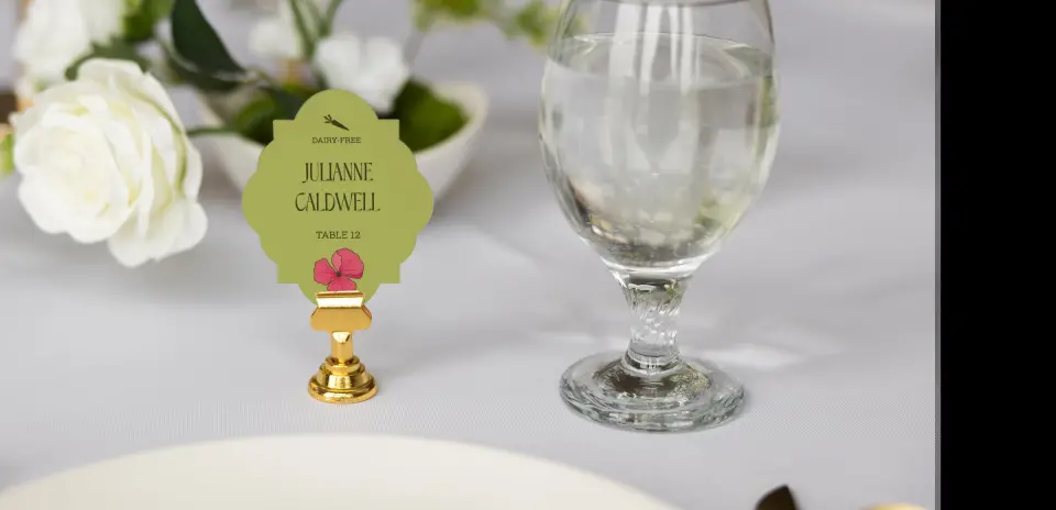 Crest Place Cards
