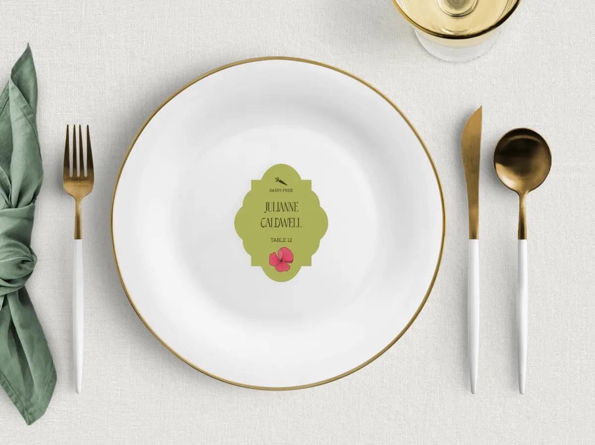 Crest Place Cards