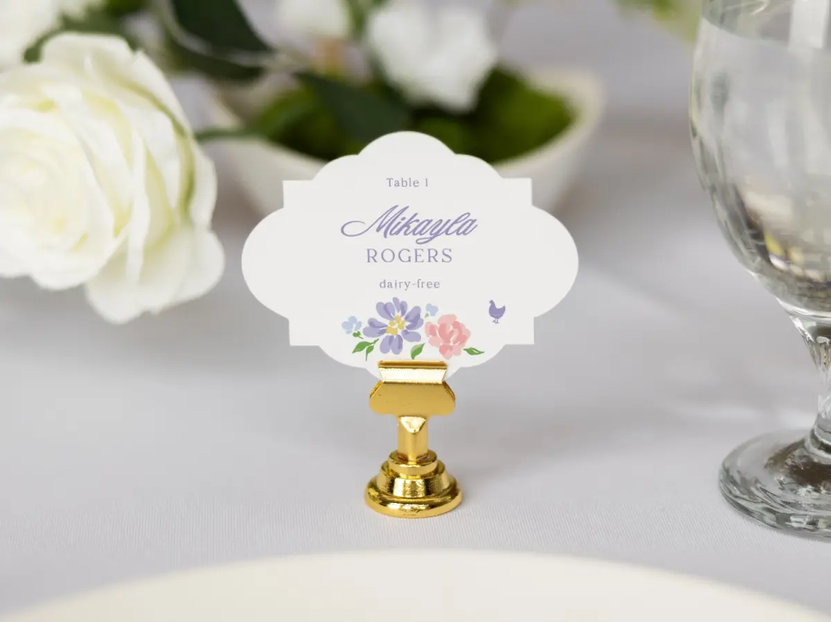 Crest Place Cards
