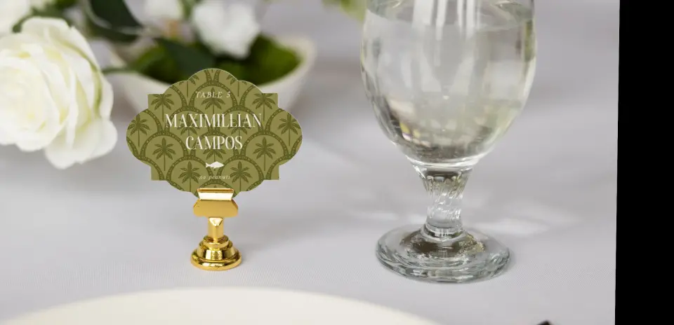 Crest Place Cards