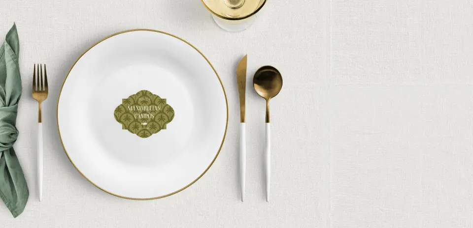 Crest Place Cards