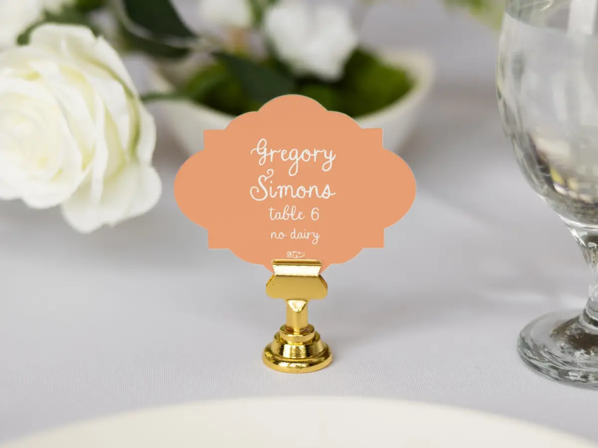 Crest Place Cards