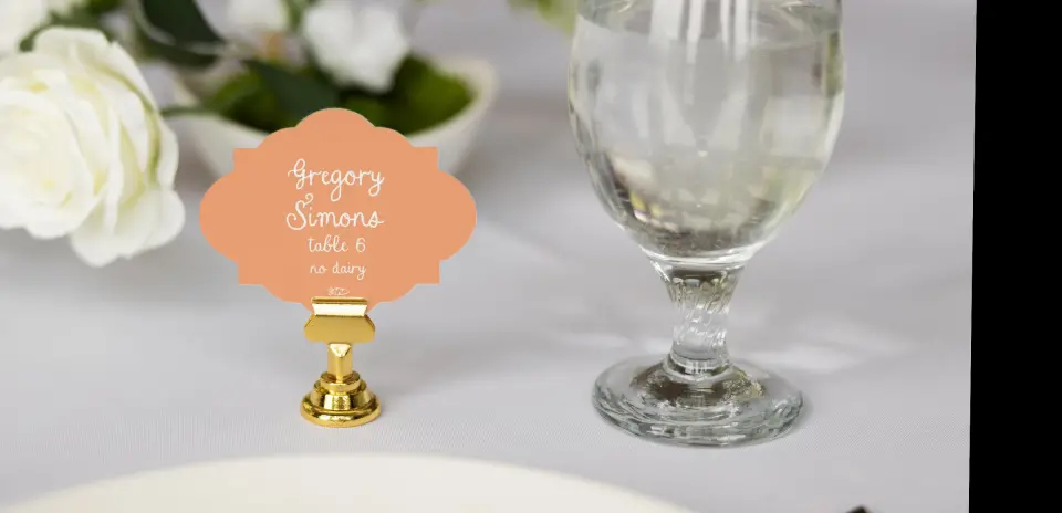 Crest Place Cards