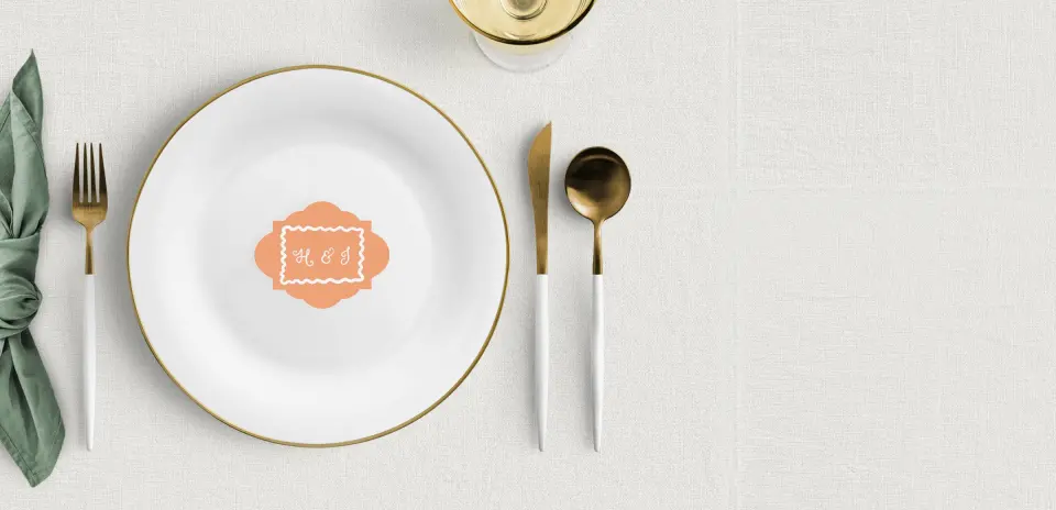 Crest Place Cards