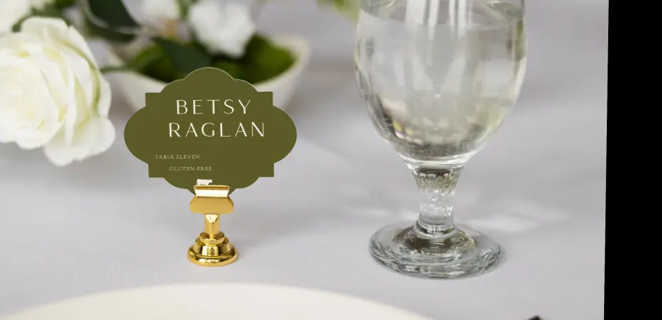 Crest Place Cards