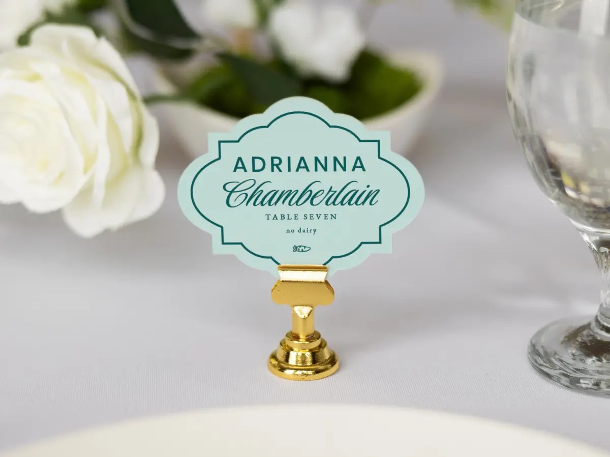 Crest Place Cards