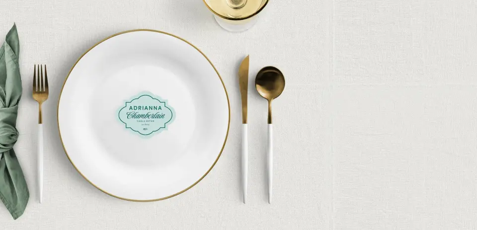 Crest Place Cards