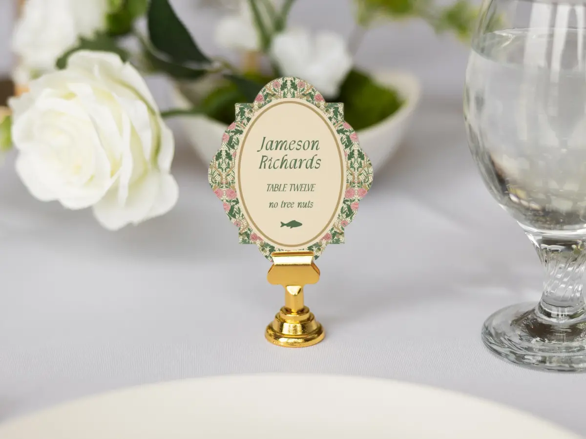 Crest Place Cards