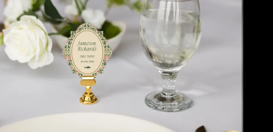 Crest Place Cards