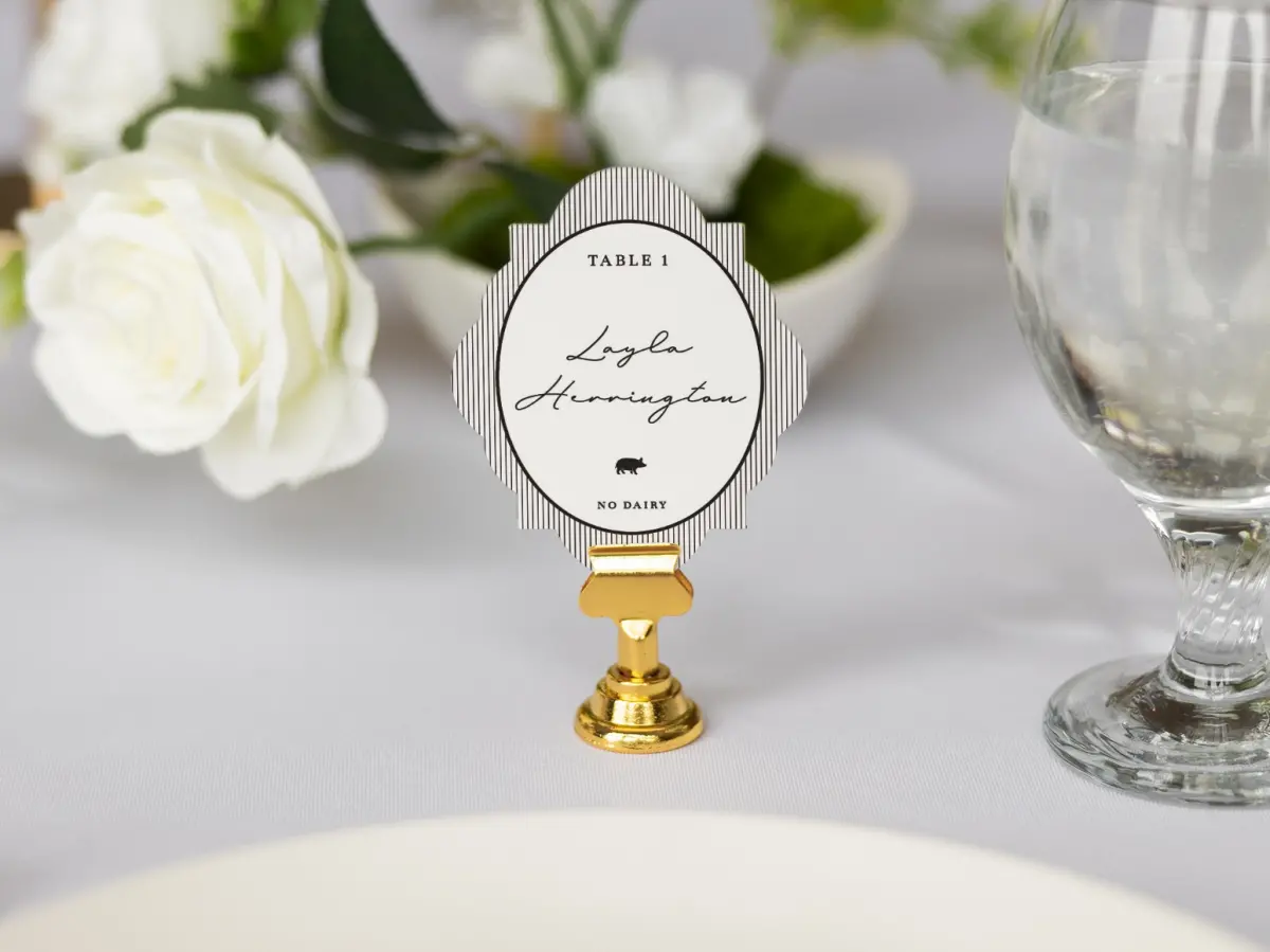 Crest Place Cards
