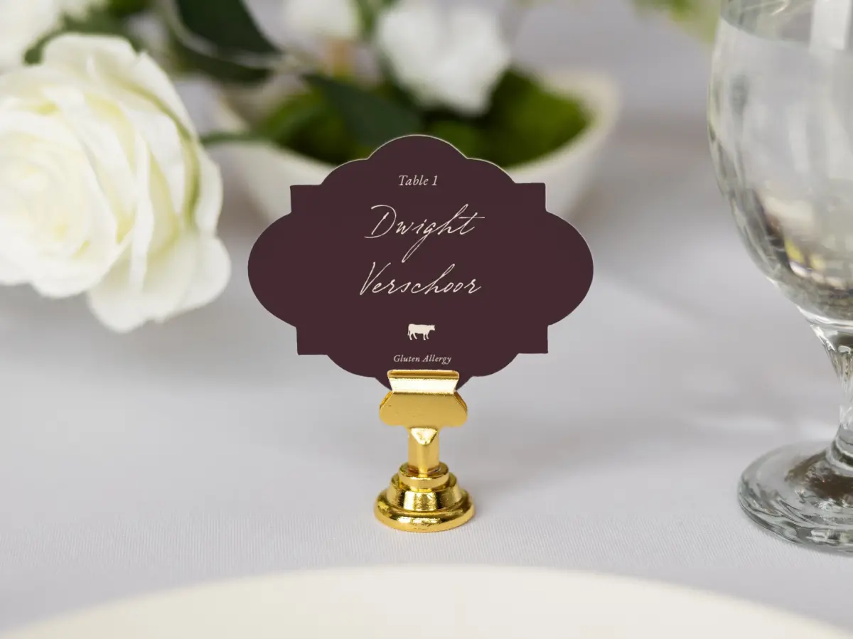 Crest Place Cards