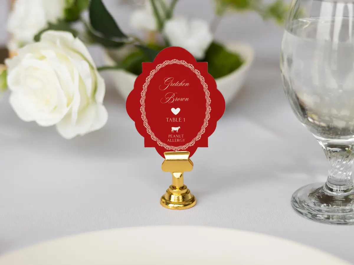 Crest Place Cards