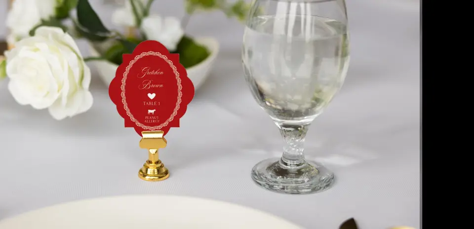 Crest Place Cards