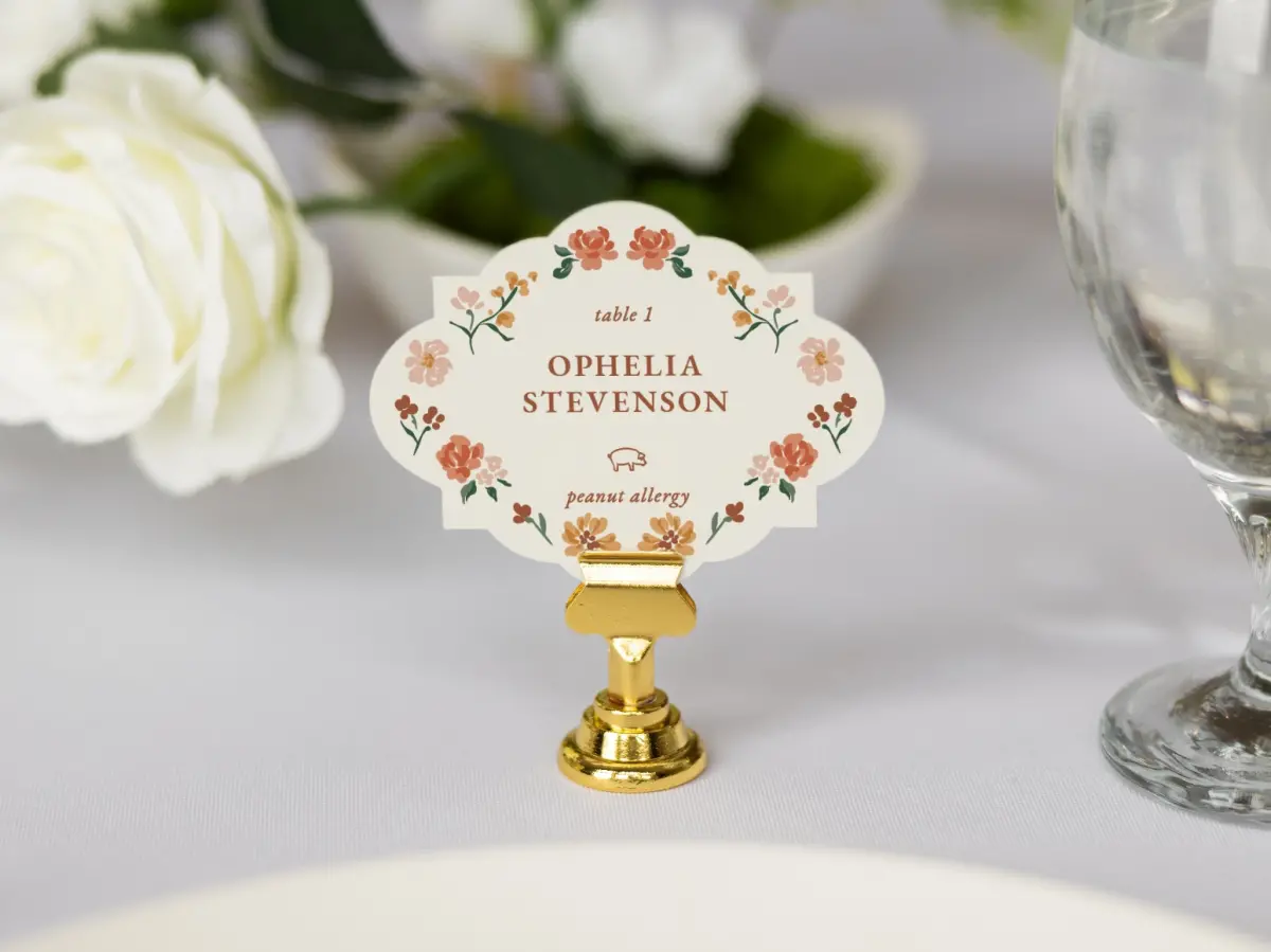 Crest Place Cards