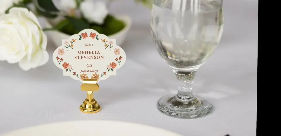Crest Place Cards