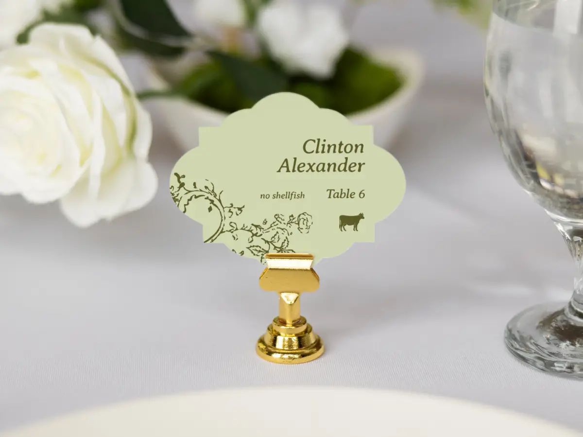 Crest Place Cards