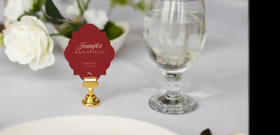 Crest Place Cards
