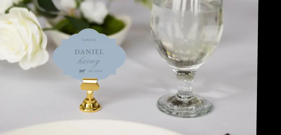 Crest Place Cards