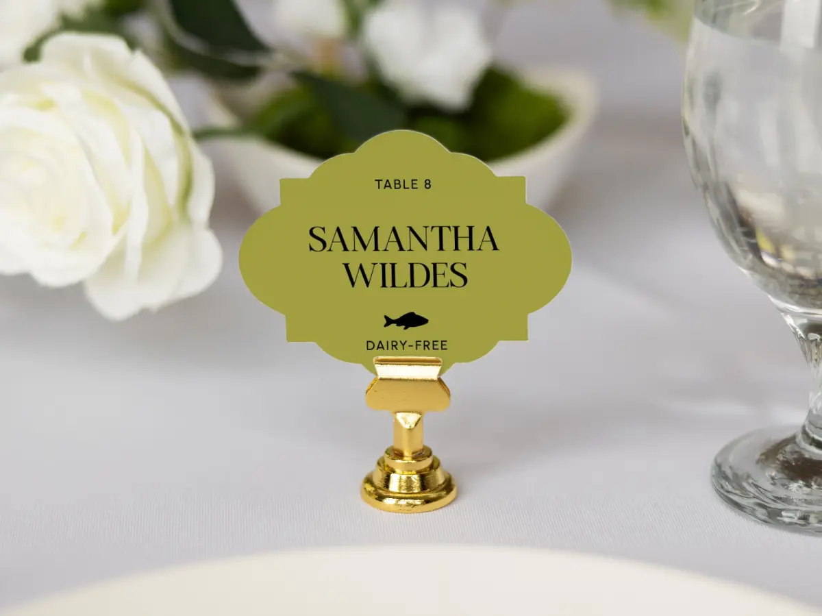 Crest Place Cards