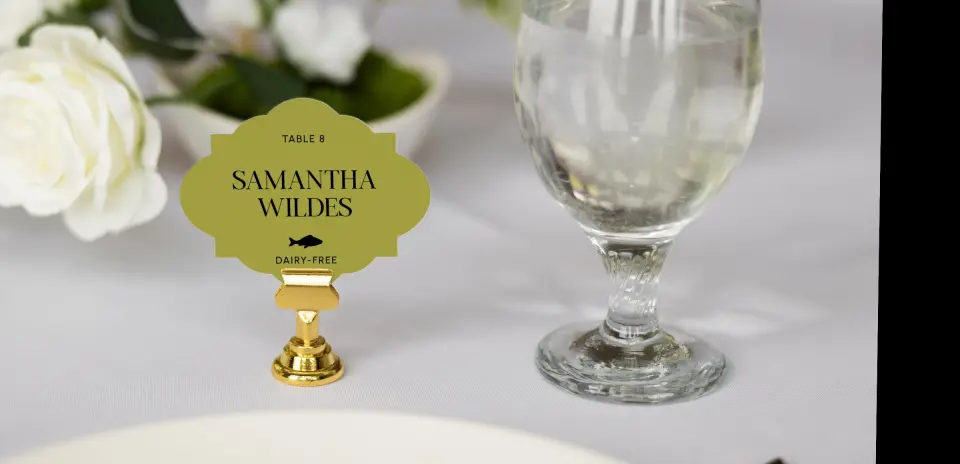 Crest Place Cards